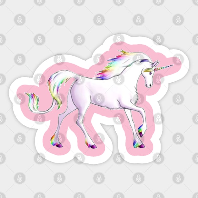 Unicorn Sticker by MotoGirl